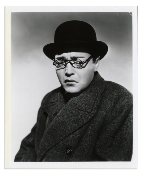 Peter Lorre Signature -- Plus Six Additional Glossy Photos of the Acclaimed Actor
