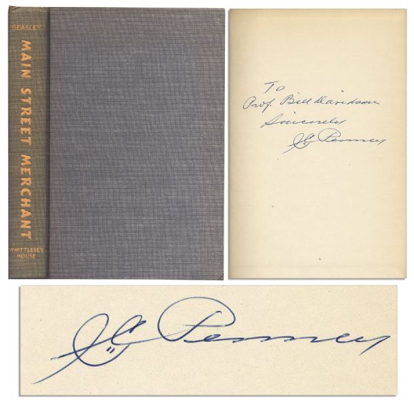 J.C. Penney ''Main Street Merchant'' Book Signed