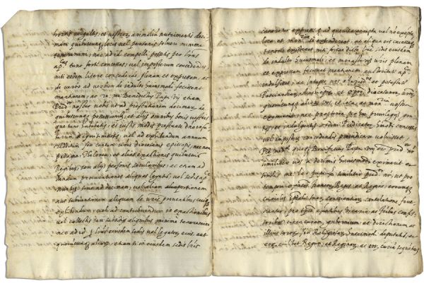 Papal Brief Manuscript From Pope Pius V -- Circa 1572