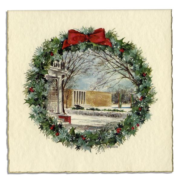Two Christmas Cards From the Eisenhower White House -- From 1955 & 1958