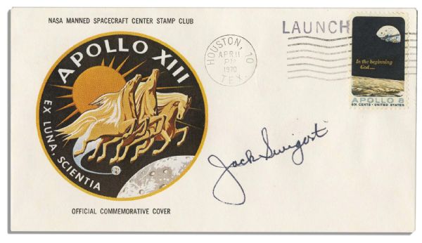Jack Swigert's Personally Owned & Signed Apollo 13 First Day Cover