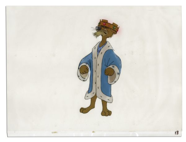 Ray Bradbury Personally Owned Cels From Disney's ''Robin Hood'' -- Featuring Prince John & Sir Hiss