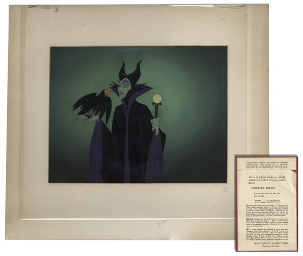 Ray Bradbury Personally Owned Disney Animation Cel of Maleficent From ''Sleeping Beauty''