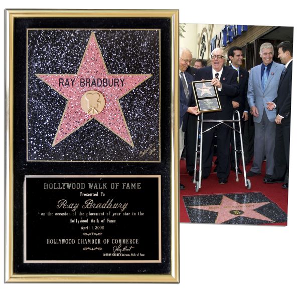 Ray Bradbury's Hollywood Walk of Fame Plaque