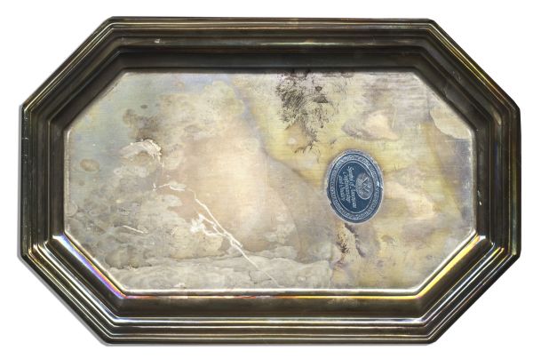 World Science Fiction Convention Sterling Silver Platter -- Awarded to Ray Bradbury