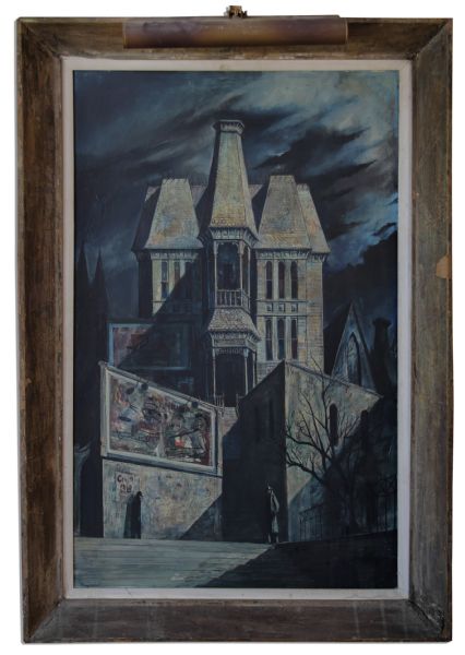 Ray Bradbury Personally Owned ''Modern Gothic'' Oil Painting by Joseph Mugnaini -- The Second Painting Purchased by Bradbury