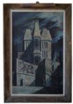 Ray Bradbury Personally Owned Modern Gothic Oil Painting by Joseph Mugnaini -- The Second Painting Purchased by Bradbury