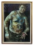 Ray Bradbury Personally Owned Oil Painting of The Illustrated Man