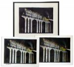 Lot of 3 Lithographs of Carnival by Joseph Mugnaini From the Personal Collection of Ray Bradbury -- One Litho Is Signed by Bradbury & Two Are Limited Editions