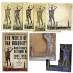 Poster & Pair of Printing Plates From Ray Bradburys Stage Show, The World of Ray Bradbury