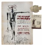 Joseph Mugnaini The World of Ray Bradbury Concept Piece Poster -- Owned Personally by the Author