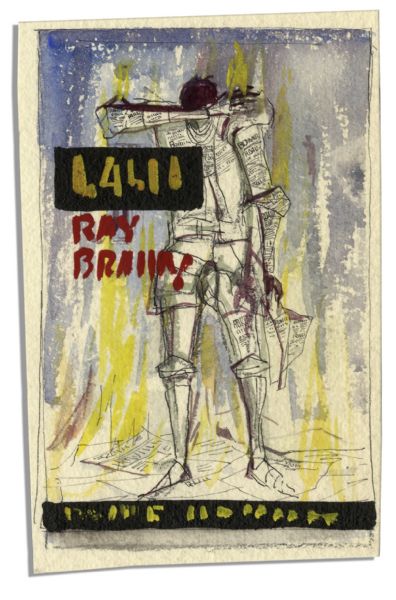Ray Bradbury Personally Owned Preliminary Cover Art by Joseph Mugnaini for His Masterpiece ''Fahrenheit 451''