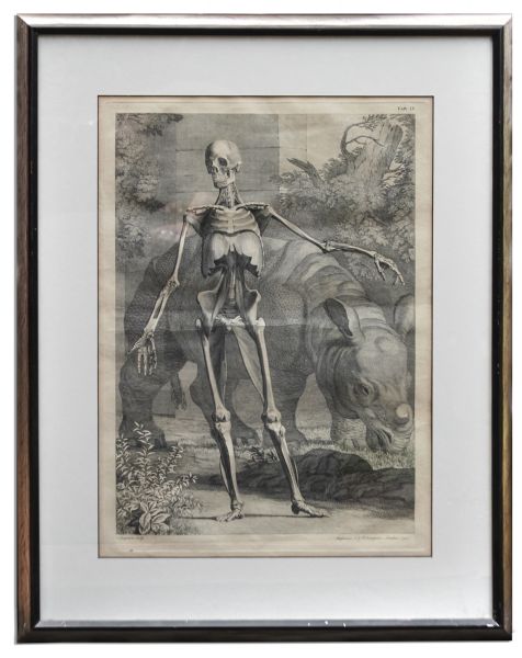 Ray Bradbury Skeleton Etching From 1747
