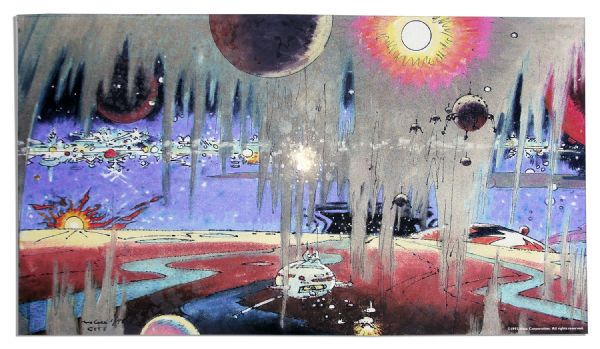 Ray Bradbury Personal Collection of 14 IMAX Concept Prints for an Educational Experience Titled ''City in the Stars''