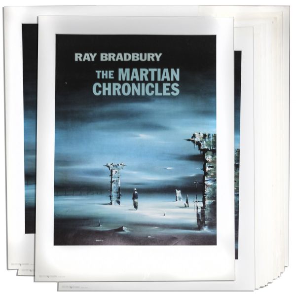 Ray Bradbury Personally Owned Lot of 12 Lithographs of Robert Watson's Cover Art From the 1958 Issue of ''The Martian Chronicles''