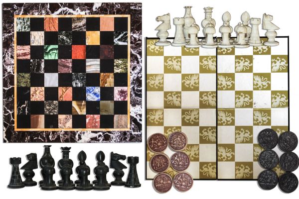 Ray Bradbury Personally Owned Chess Board & Checkers Set