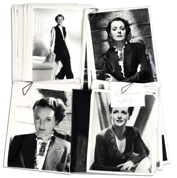 Lot of 89 Photographs Owned by Screen Legend Mary Astor -- Beautiful Photos of Astor Onscreen & Off