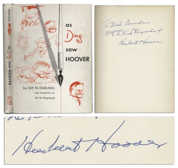 Herbert Hoover Signed First Edition of ''As Ding Saw Hoover'' -- With PSA/DNA