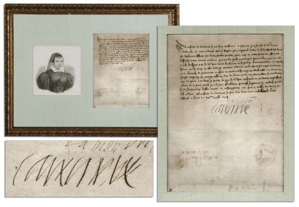 Catherine de' Medici Document Signed