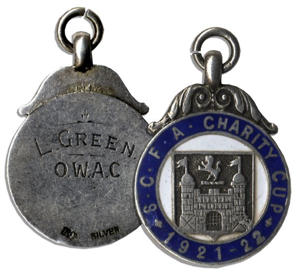 Silver Medal From the 1921-22 Suffolk County Football Association Charity Cup