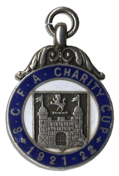 Silver Medal From the 1921-22 Suffolk County Football Association Charity Cup