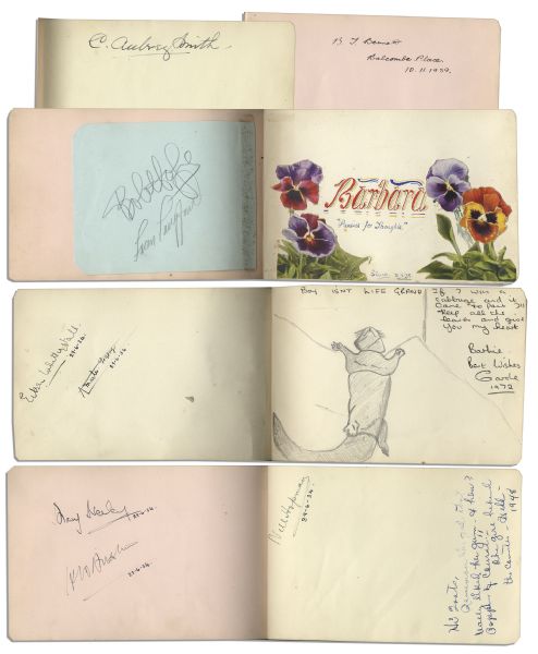 Collection of Nearly 100 Signatures by 1930's Sports Stars -- 1938 Wimbledon & 1934 British Open Golf Championship -- Henry Cotton, Bobby Riggs, Don Budge, Bill Tilden & More