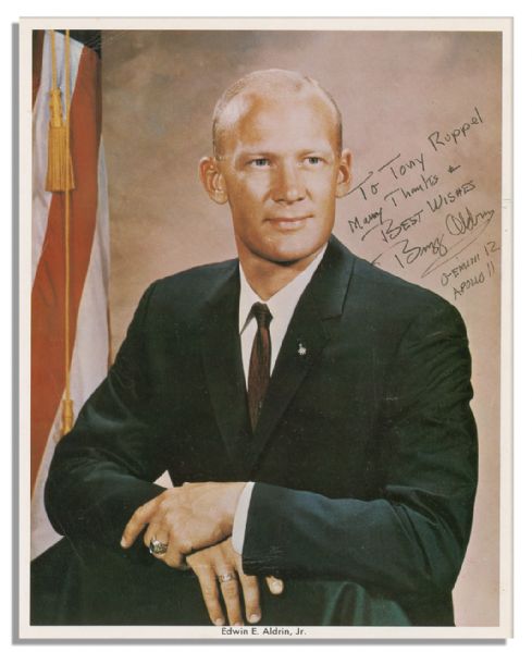 Buzz Aldrin 8'' x 10'' Signed Photo -- Early, Boyish Portrait of the Astronaut