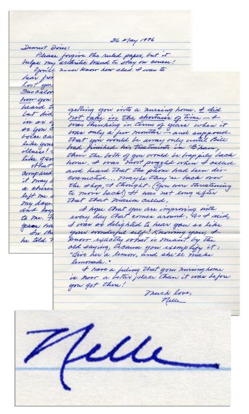 Harper Lee Autograph Letter Signed -- ''...My grief compared with yours seems inconsequential...''