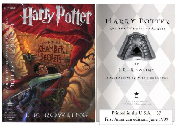 ''Harry Potter and the Chamber of Secrets'' -- First American Edition, First Printing