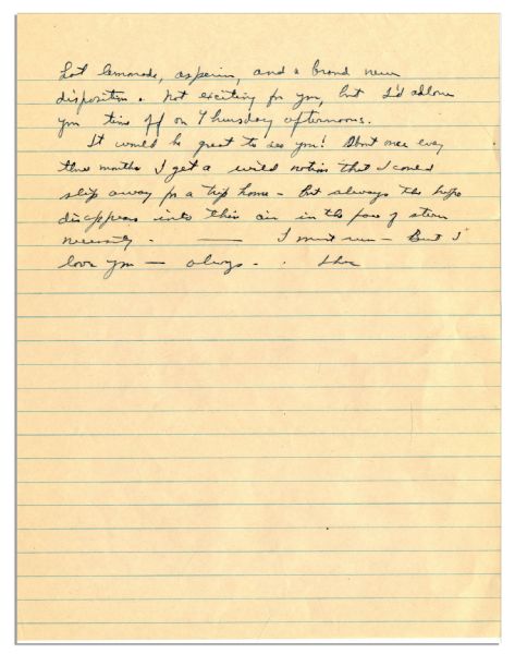 Dwight Eisenhower WWII Autograph Letter Signed -- ''...understand that in the kind of a life I lead secrecy as to location, intended movement, and purpose of action is essential...''