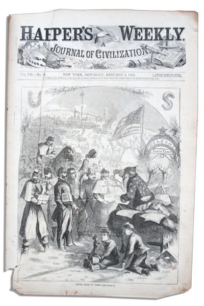 Civil War ''Harper's Weekly'' -- Bound Compilation of Every Issue From 1863