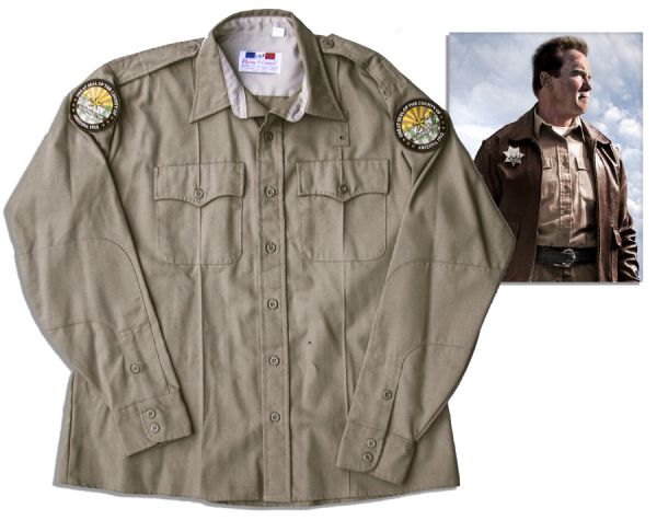 Arnold Schwarzenegger Sheriff's Shirt From ''The Last Stand''