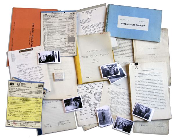 Peter Lawford ''Rat Pack'' Archive -- Documents for His Movie With Sammy Davis Jr., 63 Photos From the 1960's, Matchbooks & Legal Documents From Taxes & His Divorce From Patricia Kennedy