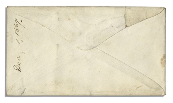 James A. Garfield Free Franked Signature Upon a House of Representatives Envelope