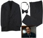 Addams Family Values Actor Raul Julia Pinstripe Suit Costume