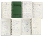 Captain Kangaroos Notebook Filled With His Hand Notes -- Including Notes on His Visit With Ruth Gruber, the Famed American Activist