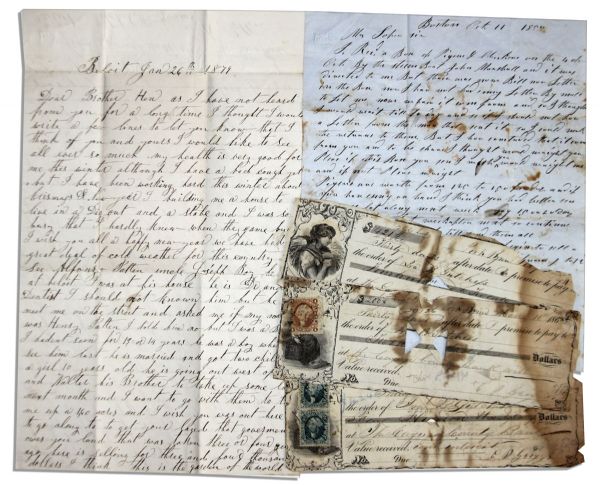 Lot of 11 Civil War Battle Letters -- ''...They mowed us down like sheep. The grunts and groans...that night were enough to make the stoutest man infant...the Devil gave them strength...''