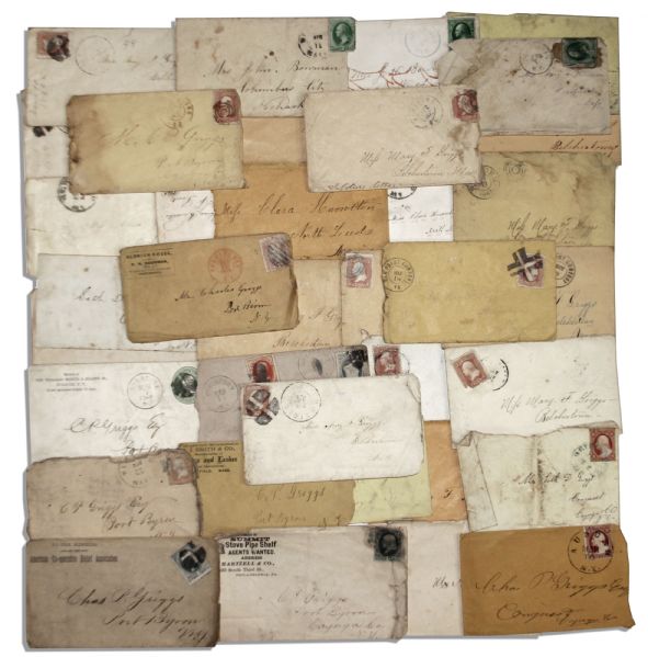 Lot of 11 Civil War Battle Letters -- ''...They mowed us down like sheep. The grunts and groans...that night were enough to make the stoutest man infant...the Devil gave them strength...''
