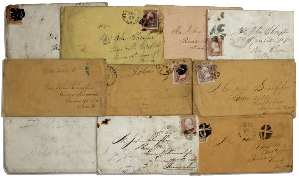 Letter Lot by Two Civil War Soldiers -- ''...the rebel cavaliers did brave our pickets...It was about 4,000 men together and it was so still that you can hear a pin fall...''