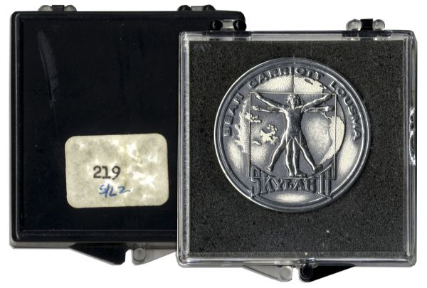 Jack Swigert's Own Skylab I & II Robbins Medals Unflown, Serial Numbers 278 & 219