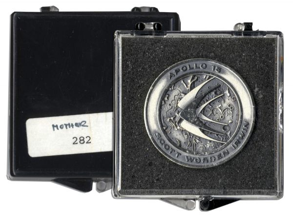 Jack Swigert's Own Apollo 15 Unflown Robbins Medal, Serial Number 282