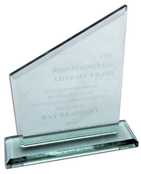 Ray Bradbury Award From the Santa Barbara Book Council -- ''California Writer Who Has Raised the Standard of Literary Excellence''