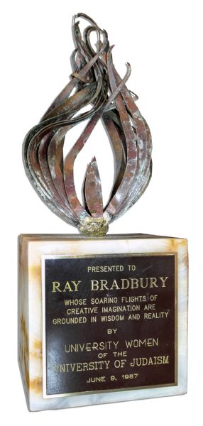 Ray Bradbury's Creativity Award -- ''...Whose soaring flights of creative imagination are grounded in wisdom and reality...''
