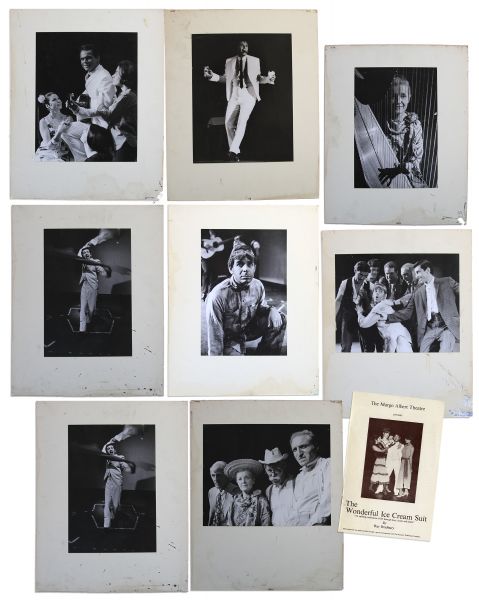 Ray Bradbury Personally Owned Lot of Photos From ''The Wonderful Ice Cream Suit'' -- Eight Large Still Photos From the Stage Production -- 10.25'' x 13.25''