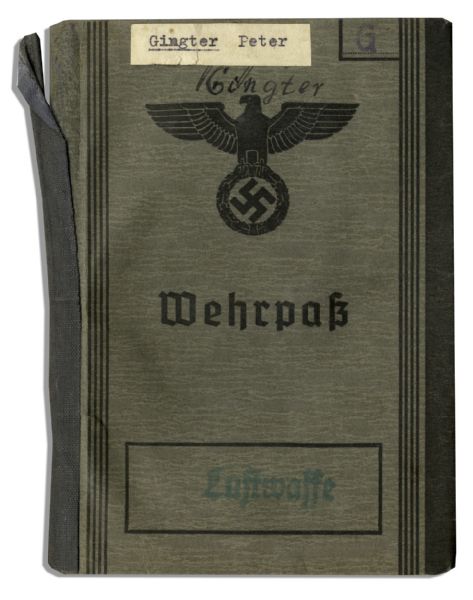 German Nazi Identification Books -- For Two Luftwaffe Pilots