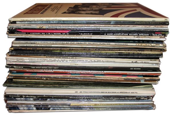 Ray Bradbury Personal Collection of 50 LPs -- Featuring Various Classical Masterpieces & Film Scores, Including Four ''Star Wars'' Original Soundtracks -- Near Fine -- With COA from Estate