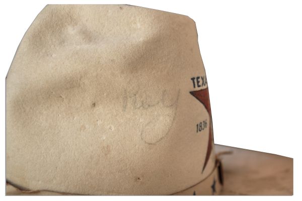 Texas Centennial Hat Signed by a Plethora of Democratic Politicians & Other Public Figures -- Including Hattie Caraway, The First Woman Elected to the Senate, Roy Rogers & Lowell Thomas