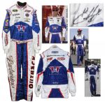 Kevin Harvick Race-Worn & Signed Suit From the NASCAR Sprint Cup Series Toyota/Save Mart 350 Race in 2014