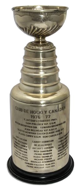 Montreal Canadiens 1976-77 Stanley Cup Trophy -- Voted Best Hockey Team of All Time by the Sporting News!