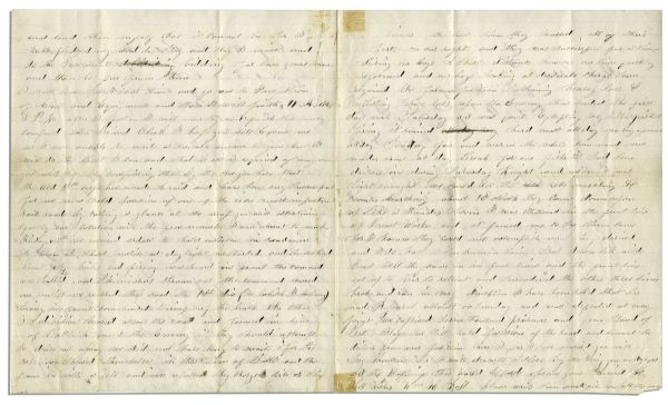 Civil War Letter by William H. Foss of The 1st Independent Sharpshooters -- Battle of Globe Tavern at Weldon Railroad -- ''...I do hate to see human beings shot down like wilde beast...''